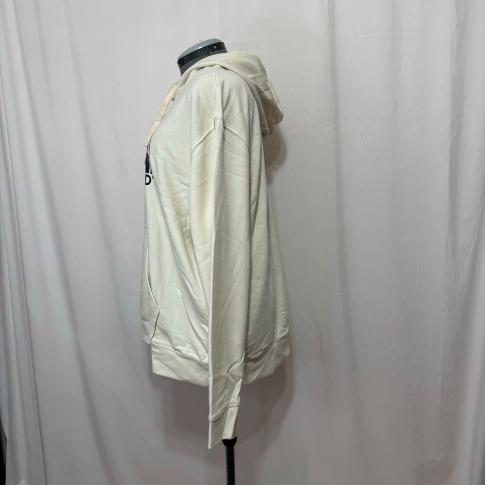 Life is Good NWT Sz L Putty White French Terry American Flag Woods Hoodie - Picture 5 of 12